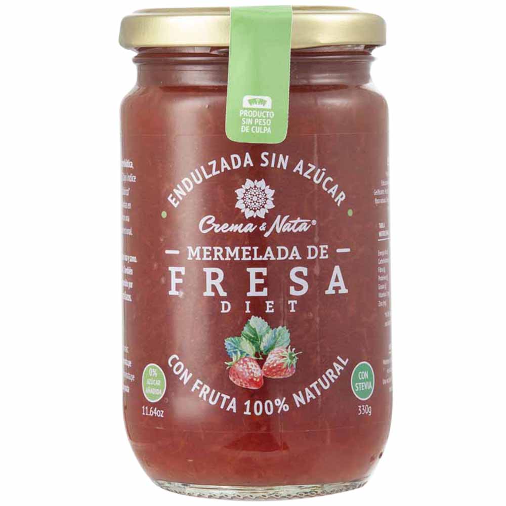 Mermelada CREMA & NATA Diet Fresa Frasco 330g