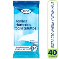 Toallas Húmedas TENA Hipoalergénicas Paquete 40un