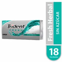 Goma de Mascar TRIDENT Evup Herbal Paquete 18un