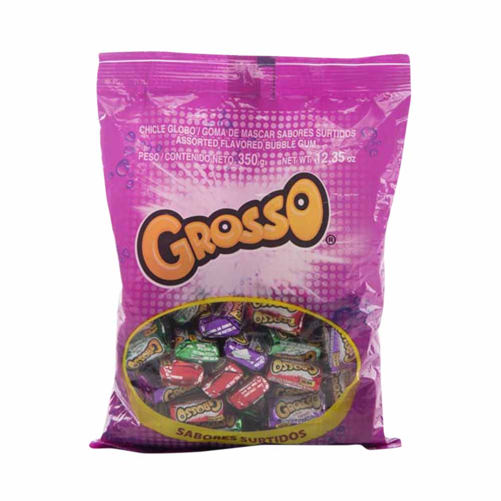 Gomas de mascar GROSSO Sabores surtidos Bolsa 350Gr