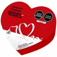 Chocolate HERSHEY'S Kisses Corazón Rojo Caja 102g