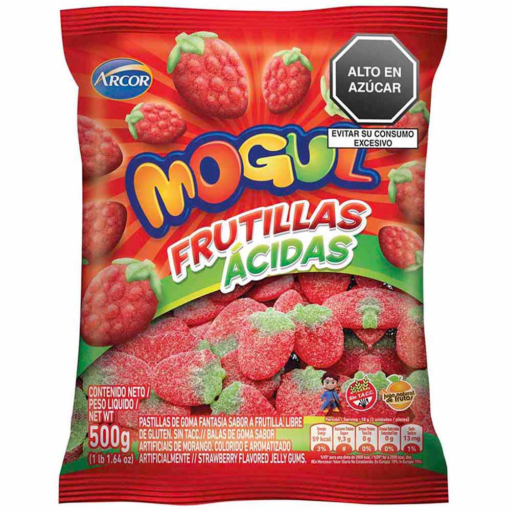 Gomitas MOGUL Frutillas Ácidas Bolsa 500g