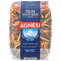 Fideos Tornillo Tricolor AGNESI Bolsa 500g