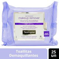 Cuidado facial NEUTROGENA Toallitas desmaquillantes night calming Paquete 25un