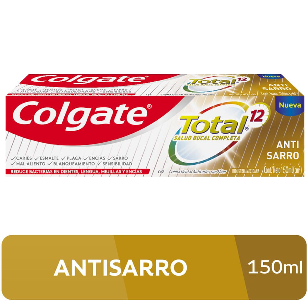 Pasta Dental COLGATE Total 12 Anti Sarro Tubo 150ml