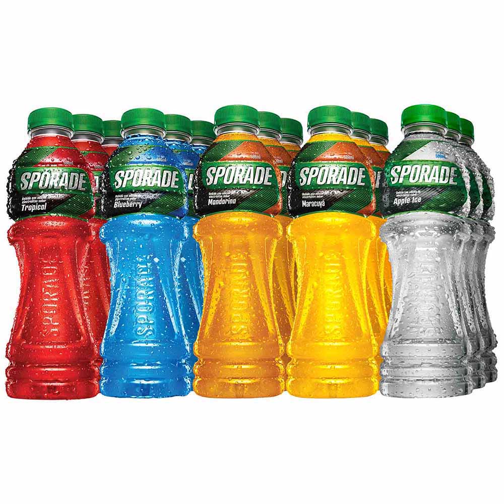 Bebida Rehidratante SPORADE Sabores Surtidos Botella 500ml Paquete 12un