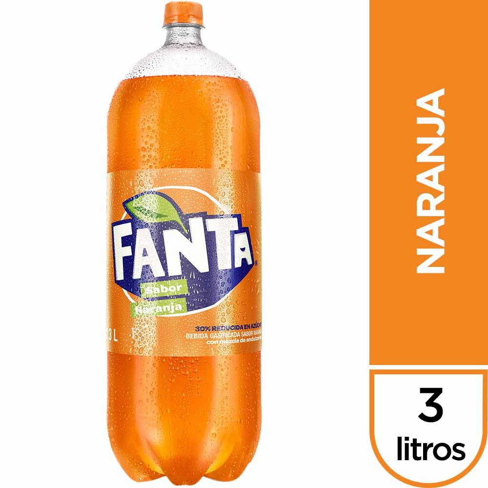 Gaseosa FANTA Naranja Botella 3L