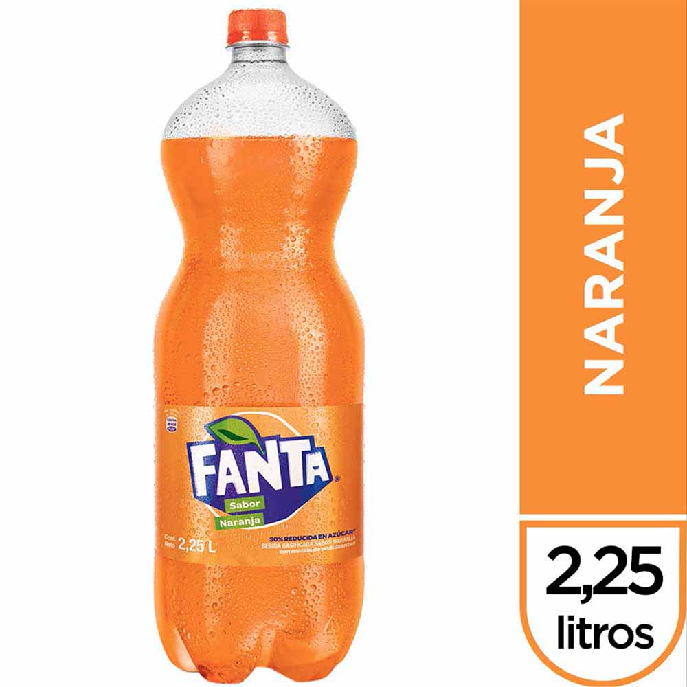 Gaseosa FANTA Naranja Botella 2.25L