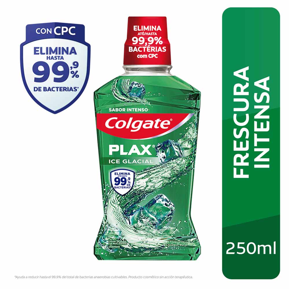 Enjuague Bucal COLGATE Plax Ice Glacial Botella 250ml