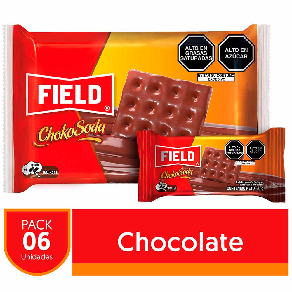 Galleta Chokosoda FIELD Paquete 6un