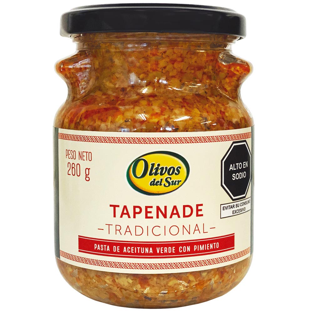 Tapenade Tradicional OLIVOS DEL SUR Frasco 260g