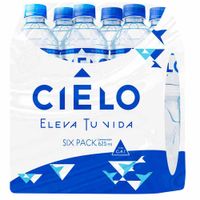 Agua sin Gas CIELO Botella 625ml Paquete 6un
