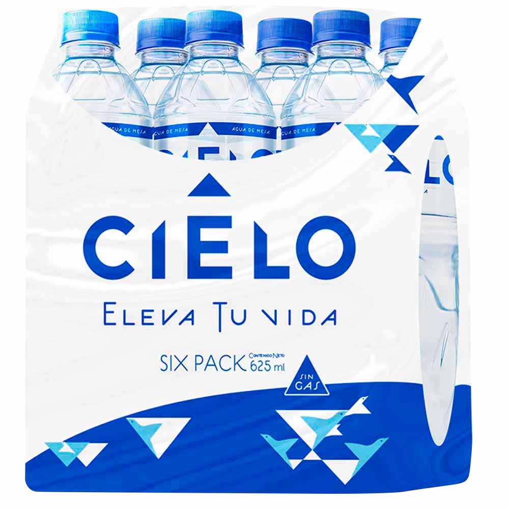 Agua sin Gas CIELO Botella 625ml Paquete 6un