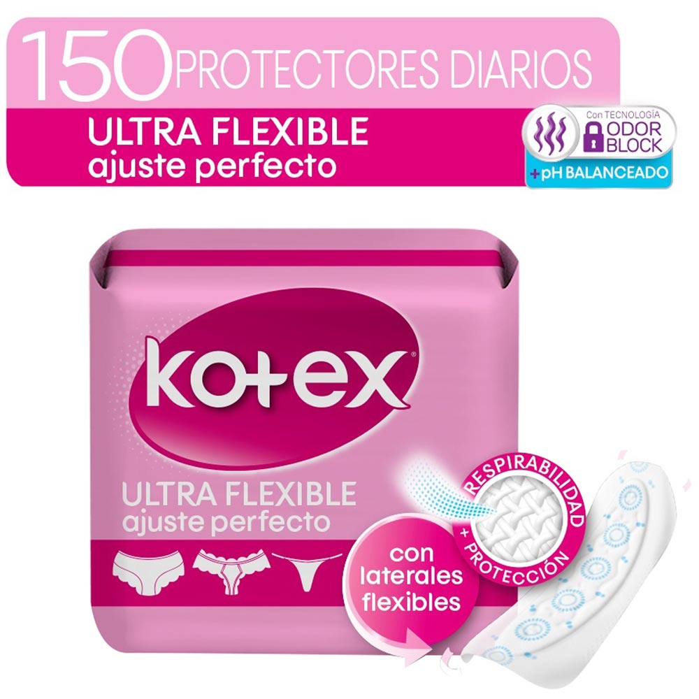 Protector Diario KOTEX Ultraflexible Paquete 150un