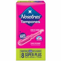 Tampones NOSOTRAS con Aplicador Súperplus Caja 8un