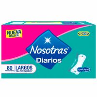 Protectores Diarios NOSOTRAS Largos Paquete 80un
