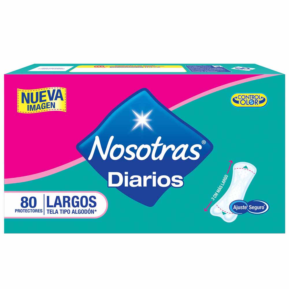 Protectores Diarios NOSOTRAS Largos Paquete 80un