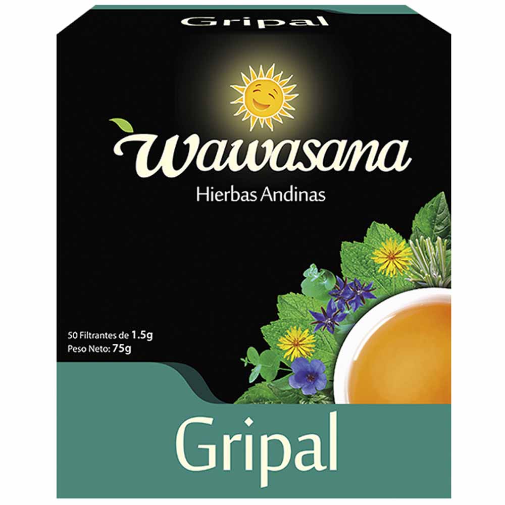 Infusión Gripal WAWASANA con Hierbas Andinas Caja 50un