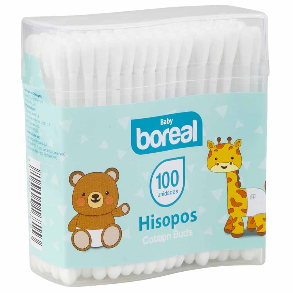 Hisopos para Bebé BOREAL Paquete 100un