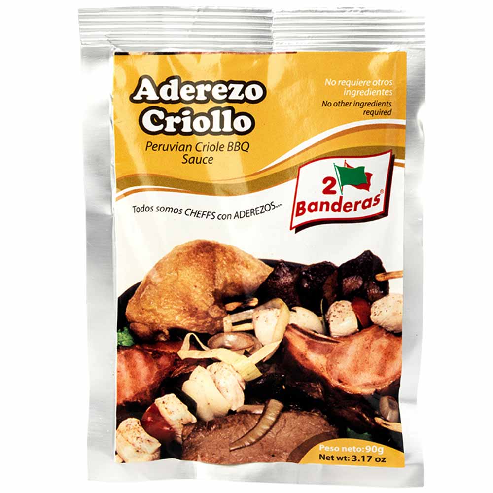 Aderezo Criollo 2 BANDERAS Bolsa 90g