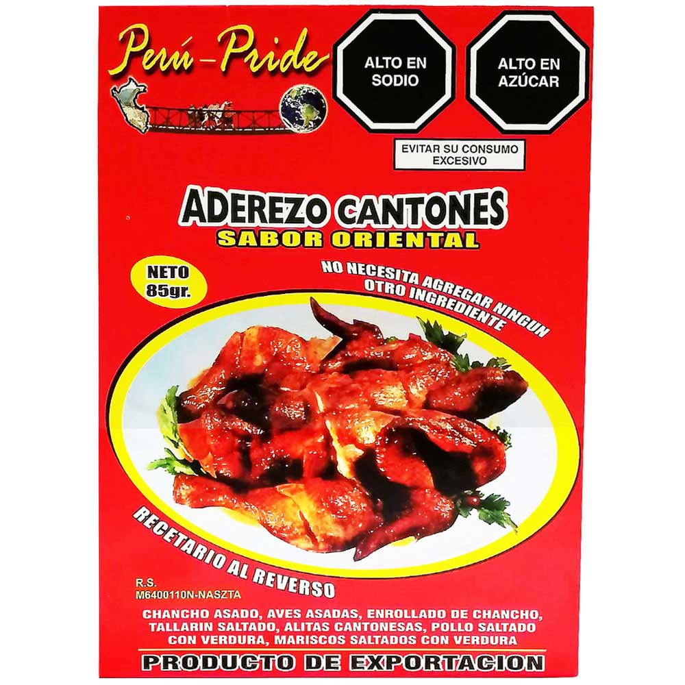Aderezo Cantones PERÚ PRIDE Bolsa 85g
