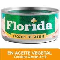 Trozos de Atún FLORIDA en Aceite Vegetal Lata 170g