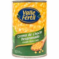 Conserva VALLE FERTIL Crema de choclo desgranado Lata 418Gr