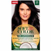 Tinte para Cabello SOFT COLOR Sin Amoníaco 20 Negro Caja 1un
