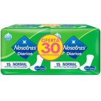 Protectores Diarios NOSOTRAS Normal Paquete 30un