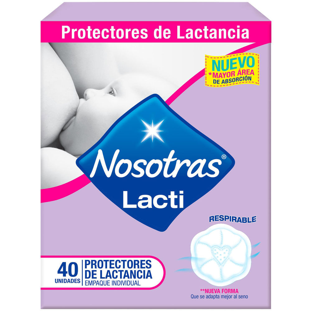 Protector de Lactancia NOSOTRAS Respirable Caja 40un