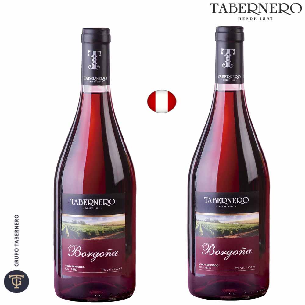 Vino TABERNERO Borgoña Botella 750ml Paquete 2un