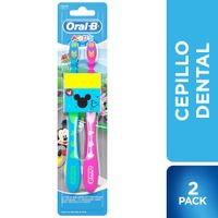 Cepillo de Dientes ORAL B Kid's Mickey Mouse 3 Años Paquete 2un