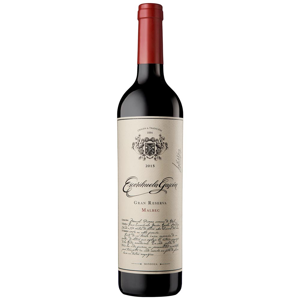 Vino ESCORIHUELA GASCÓN Gran Reserva Malbec Botella 750ml