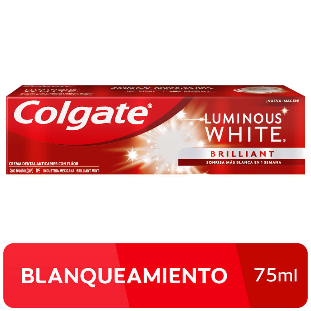 Pasta Dental COLGATE Luminous White Tubo 75ml