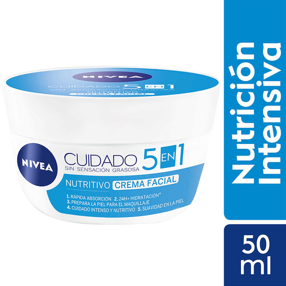 Crema Facial NIVEA Cuidado Nutritivo Frasco 50ml