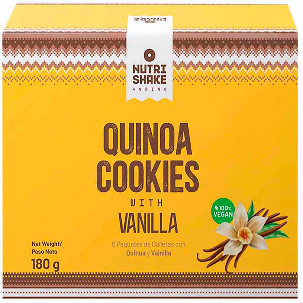 Perú Pasión - Galletas de Quinua NUTRISHAKE Vainilla Paquete 6un