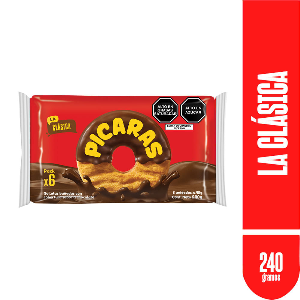 Galletas PICARAS Clásicas Paquete 6un