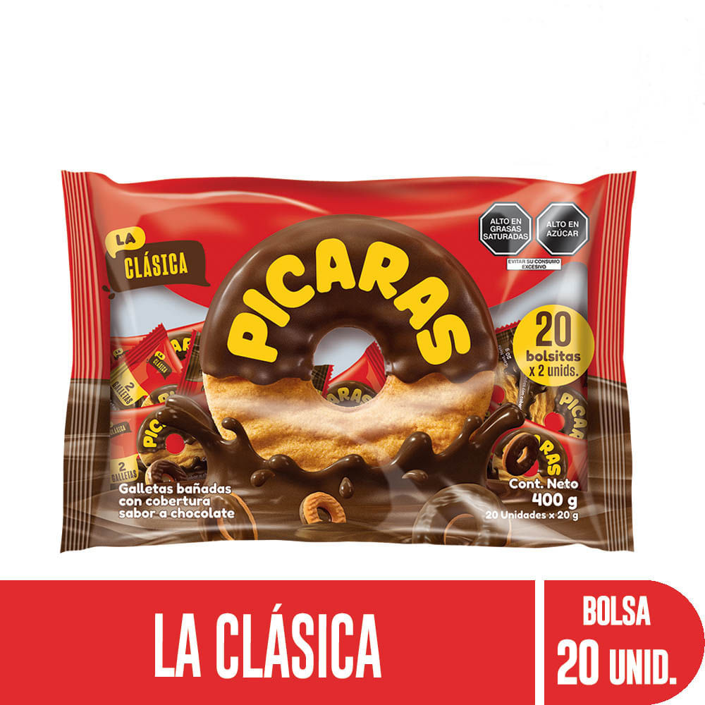 Galletas de Chocolate PÍCARAS Paquete 20un
