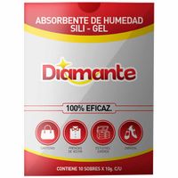 Deshumedecedor  DIAMANTE Sili-Gel Paquete 10un Sobre 10g