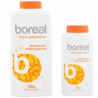 Talco para Pies BOREAL Frasco 150g + Frasco 75g