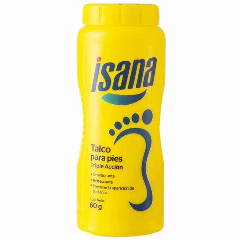 Talco para Pies ISANA Triple Acción Frasco 60g