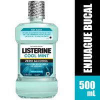 Enjuague bucal LISTERINE Zero menta suave Botella 500Ml