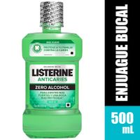 Enjuague bucal LISTERINE Anticaries Zero alcohol Botella 500Ml