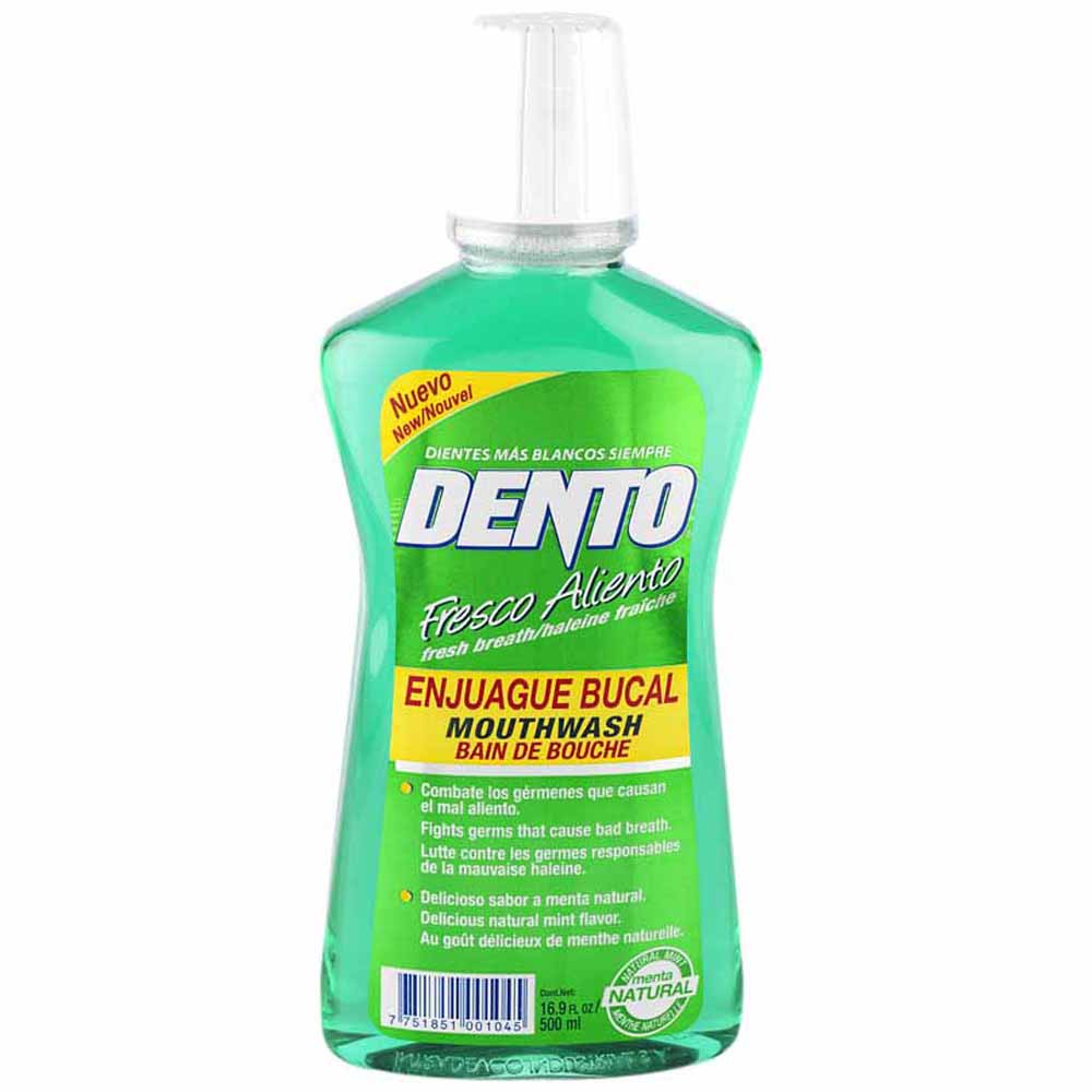 Enjuague Bucal DENTO Menta Natural Frasco 500ml