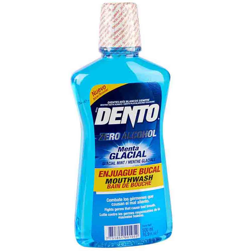 Enjuague Bucal DENTO Menta Glacial Frasco 500ml