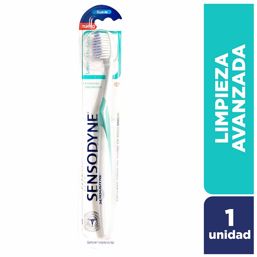 Cepillo Dental SENSODYNE Limpieza Profunda - Paquete 1 un