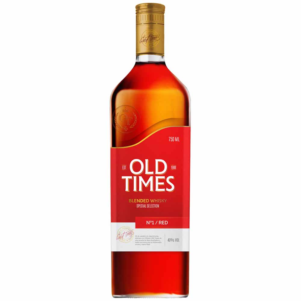 Whisky OLD TIMES Blended Red Botella 750ml