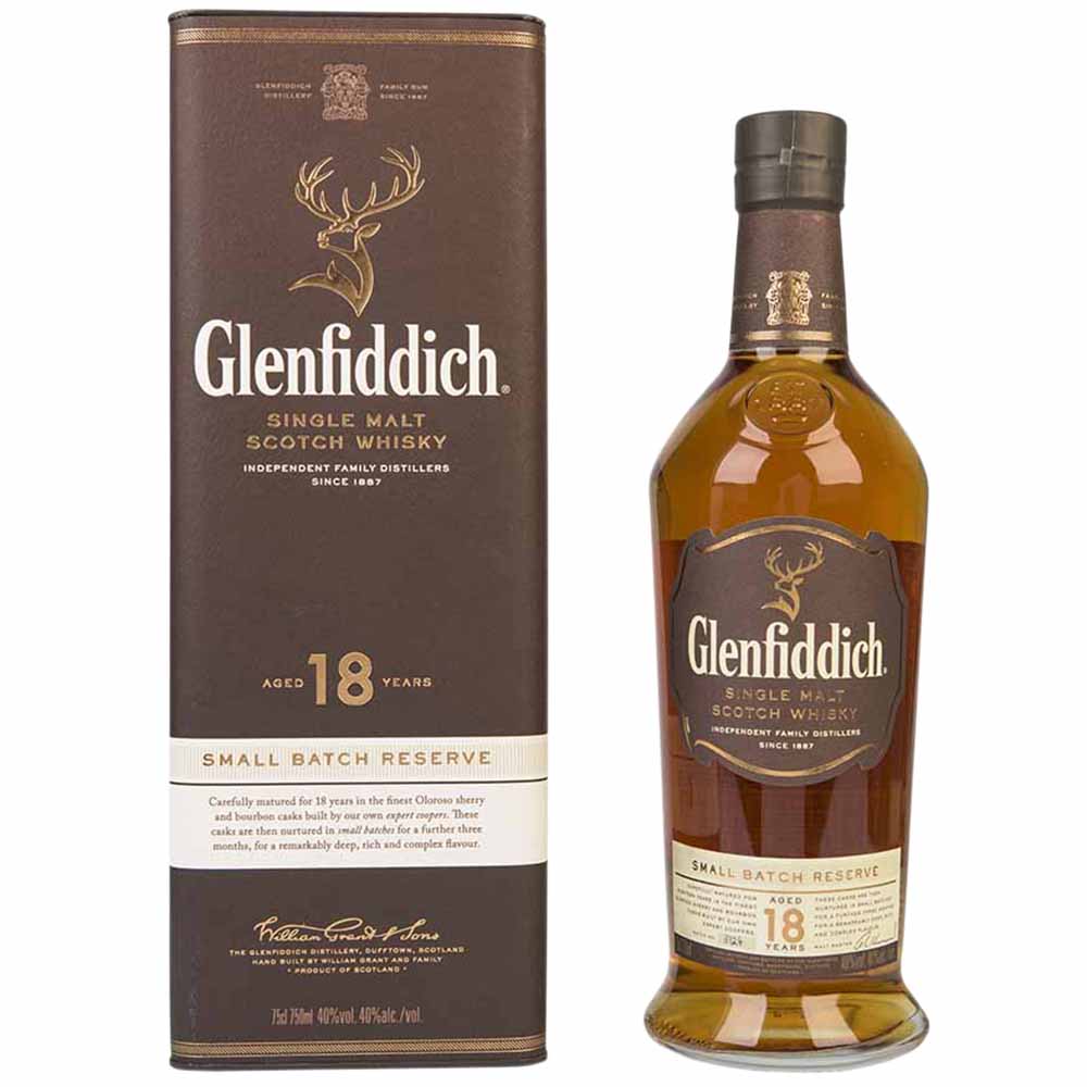 Whisky GLENFIDDICH 18 Años Botella 750ml