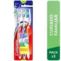 Cepillo de Dientes COLGATE Triple Acción Paquete 3un