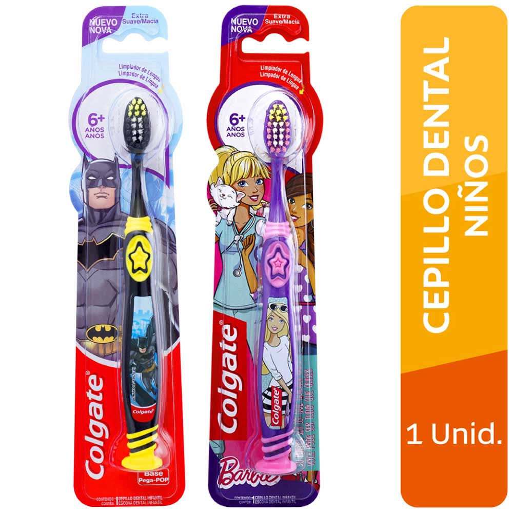 Cepillo de Dientes COLGATE Smiles Batman 6+ años Paquete 1un